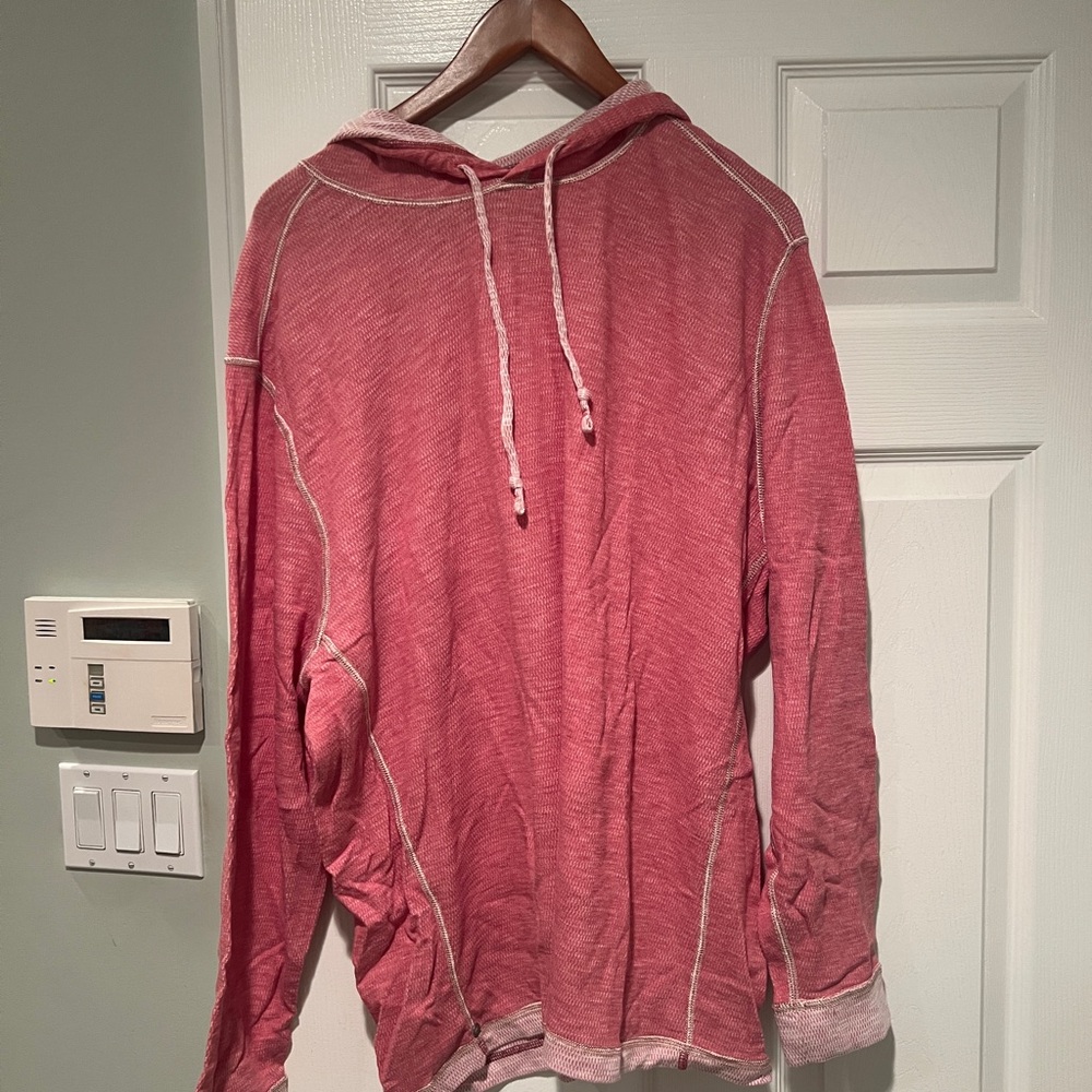 Red/ Pink Tommy Bahama Reversible Lightweight Hooded Sweatshirt Xxl